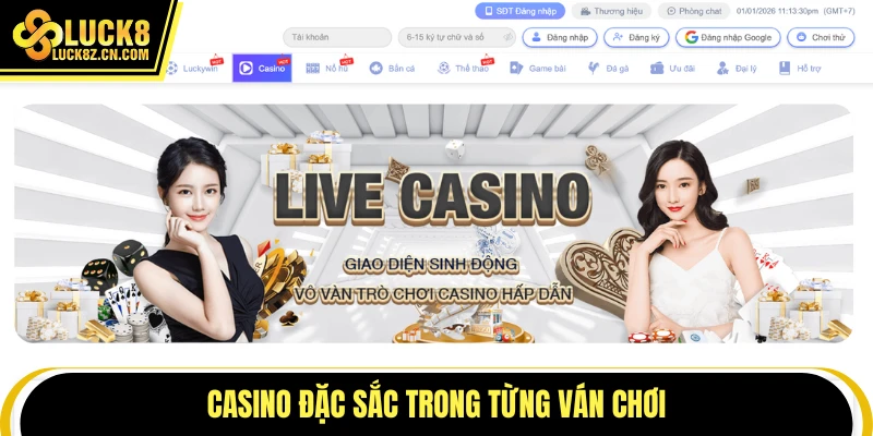 Casino đặc sắc trong từng ván chơi