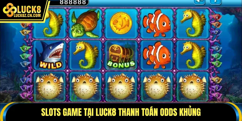 Slots game tại LUCK8 thanh toán odds khủng